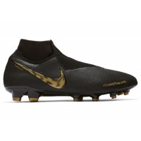 Nike Phantom Vision Elite DF FG Black Metallic Vivid Gold
