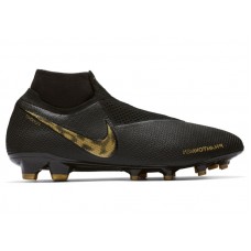 Nike Phantom Vision Elite DF FG Black Metallic Vivid Gold