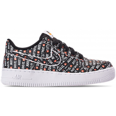 Подростковые кроссовки Nike Air Force 1 Low Just Do It Pack Black (GS)