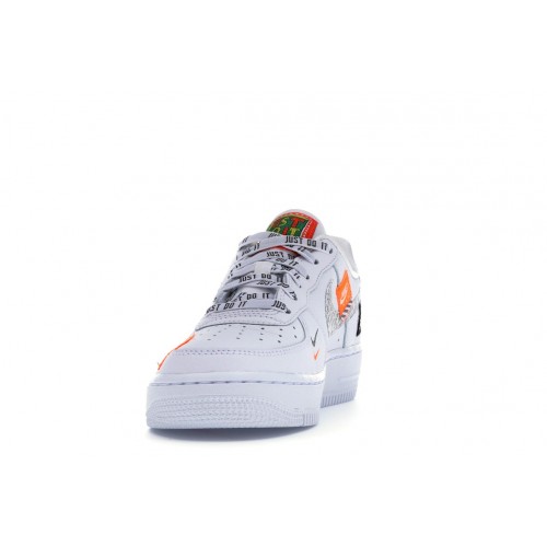 Кроссы Nike Air Force 1 Low Just Do It Pack White (GS) - подростковая сетка размеров