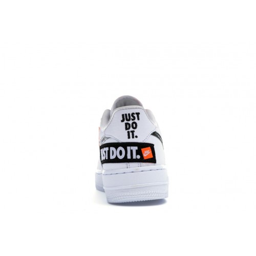 Кроссы Nike Air Force 1 Low Just Do It Pack White (GS) - подростковая сетка размеров