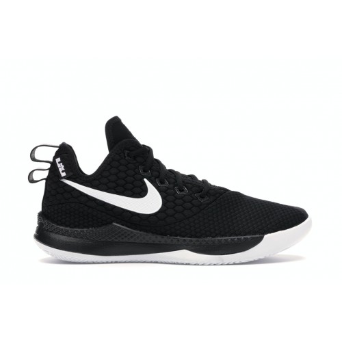 Кроссы Nike LeBron Witness 3 Black White - мужская сетка размеров
