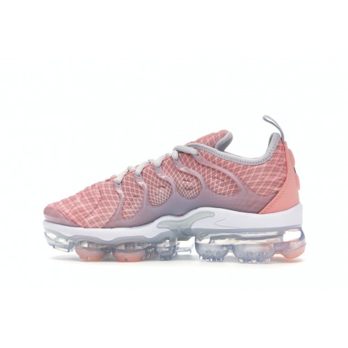 Кроссы Nike Air VaporMax Plus Bleached Coral Pure Platinum (W) - женская сетка размеров