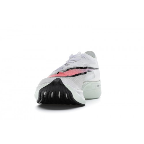 Кроссы Nike ZoomX Vaporfly Next% White Hyper Jade Flash Crimson - мужская сетка размеров