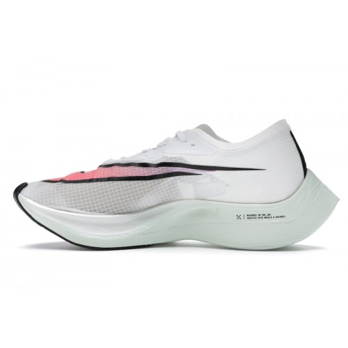 Кроссы Nike ZoomX Vaporfly Next% White Hyper Jade Flash Crimson - мужская сетка размеров