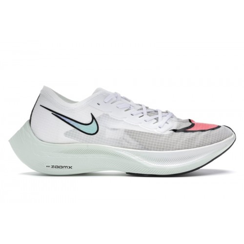Кроссы Nike ZoomX Vaporfly Next% White Hyper Jade Flash Crimson - мужская сетка размеров