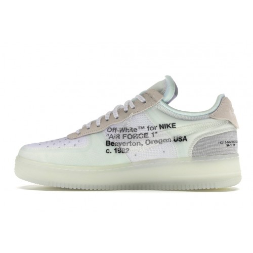 Кроссы Nike Air Force 1 Low Off-White - мужская сетка размеров