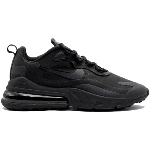 Кроссы Nike Air Max 270 React Hip Hop Triple Black - мужская сетка размеров