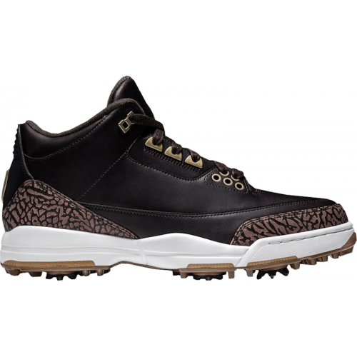 Кроссы Jordan 3 Retro Golf Brown - мужская сетка размеров
