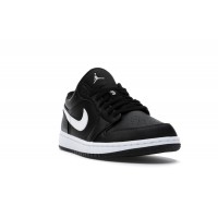 Женские Jordan 1 Low Black White (W)