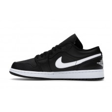 Женские Jordan 1 Low Black White (W)