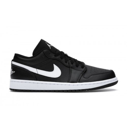 Кроссы Jordan 1 Low Black White (W) - женская сетка размеров