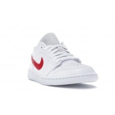 Женские Jordan 1 Low White University Red (W)