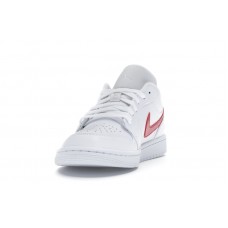 Женские Jordan 1 Low White University Red (W)