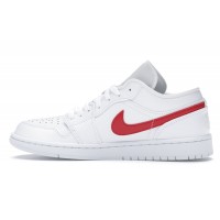 Женские Jordan 1 Low White University Red (W)