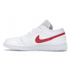 Женские Jordan 1 Low White University Red (W)