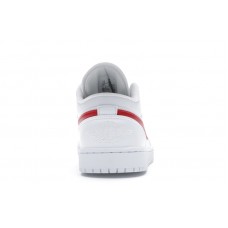 Женские Jordan 1 Low White University Red (W)