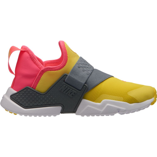 Кроссы Nike Huarache Extreme Dynamic Yellow Racer Pink (GS) - подростковая сетка размеров