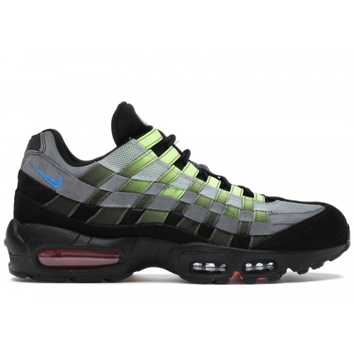 Кроссы Nike Air Max 95 Woven Volt Black - мужская сетка размеров