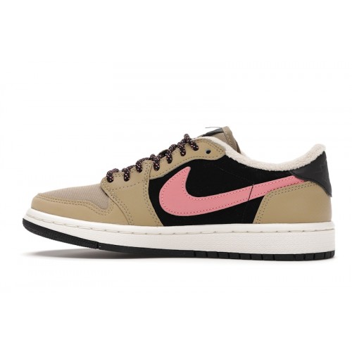 Wmns Air Jordan 1 Retro Low Fleece Parachute Beige - женская сетка размеров