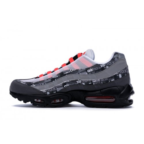 Кроссы Nike Air Max 95 atmos We Love Nike (Bright Crimson) - мужская сетка размеров