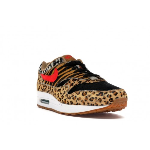 Кроссы Nike Air Max 1 atmos Animal Pack 2.0 (All Black Box) (2018) - мужская сетка размеров