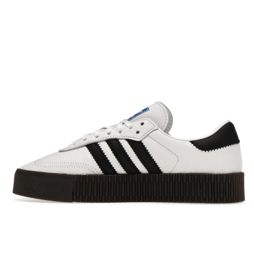 Кроссы adidas Sambarose White Black Gum (W) - женская сетка размеров