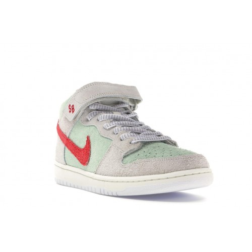 Кроссы Nike SB Dunk Mid White Widow - мужская сетка размеров