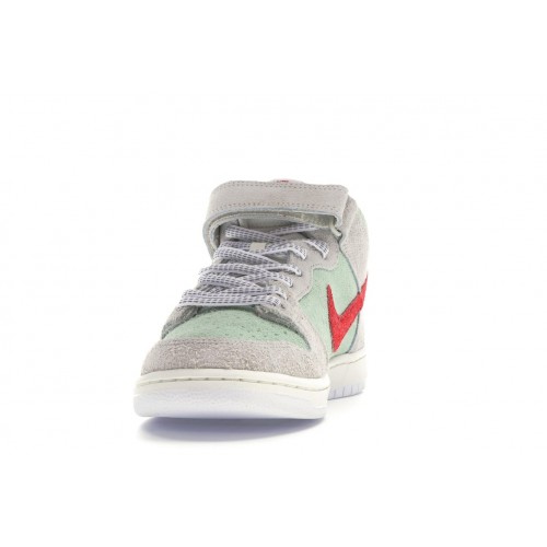 Кроссы Nike SB Dunk Mid White Widow - мужская сетка размеров