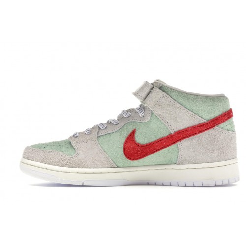 Кроссы Nike SB Dunk Mid White Widow - мужская сетка размеров