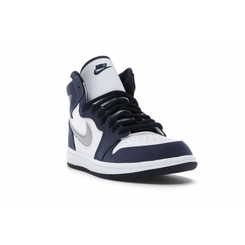 Кроссы Jordan 1 Retro High COJP Midnight Navy (PS) - детская сетка размеров