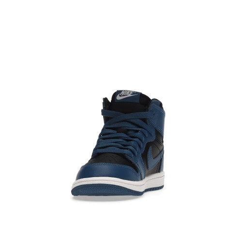 Кроссы Jordan 1 Retro High OG Dark Marine Blue (PS) - подростковая сетка размеров