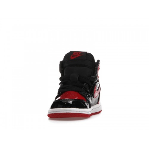 Air Jordan 1 Retro High OG TD Patent Bred - детская сетка размеров