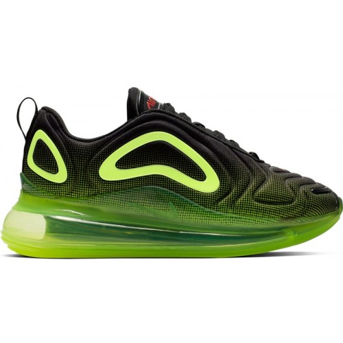 Nike Air Max 720 GS Black Volt - подростковая сетка размеров