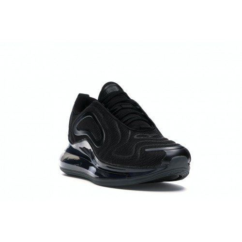 Кроссы Nike Air Max 720 Triple Black (GS) - подростковая сетка размеров