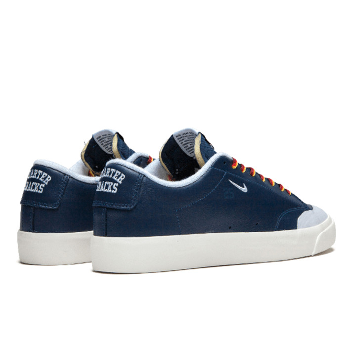 Nike SB Blazer Low XT Quartersnacks Navy - мужская сетка размеров Nike SB Blazer Low XT Quartersnacks Navy - мужская сетка размеров