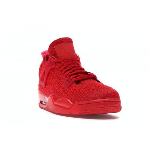Кроссы Jordan 4 Retro Flyknit Red - мужская сетка размеров