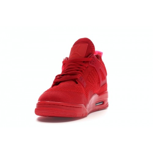Кроссы Jordan 4 Retro Flyknit Red - мужская сетка размеров