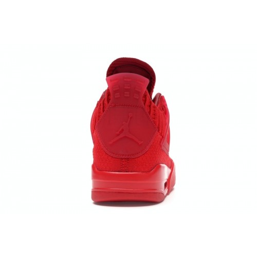 Кроссы Jordan 4 Retro Flyknit Red - мужская сетка размеров