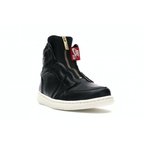 Кроссы Jordan 1 Retro High Zip Black Sail (W) - женская сетка размеров