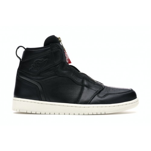 Кроссы Jordan 1 Retro High Zip Black Sail (W) - женская сетка размеров