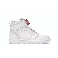 Женские кроссовки Jordan 1 Retro High Zip White (W)