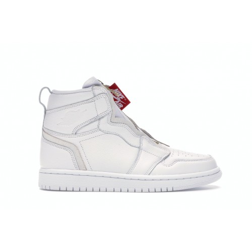 Кроссы Jordan 1 Retro High Zip White (W) - женская сетка размеров