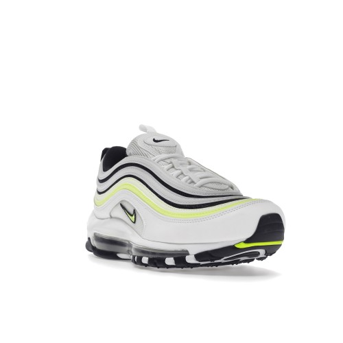 Кроссы Nike Air Max 97 White Black Volt - мужская сетка размеров