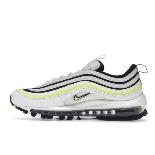 Кроссы Nike Air Max 97 White Black Volt - мужская сетка размеров