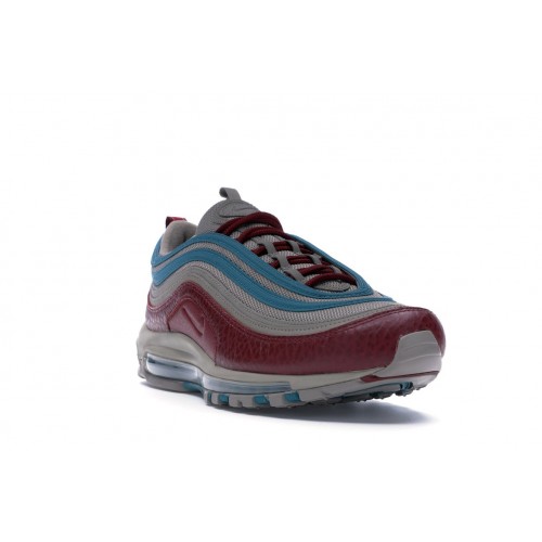 Кроссы Nike Air Max 97 Light Taupe Geode Teal Team Red - мужская сетка размеров