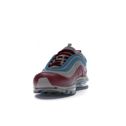 Кроссы Nike Air Max 97 Light Taupe Geode Teal Team Red - мужская сетка размеров