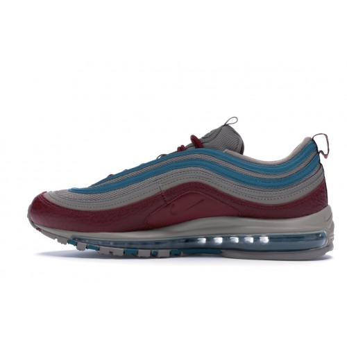 Кроссы Nike Air Max 97 Light Taupe Geode Teal Team Red - мужская сетка размеров