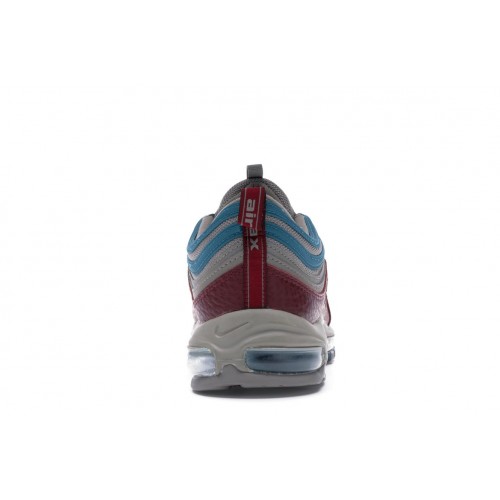 Кроссы Nike Air Max 97 Light Taupe Geode Teal Team Red - мужская сетка размеров