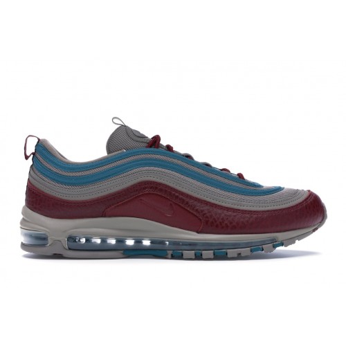 Кроссы Nike Air Max 97 Light Taupe Geode Teal Team Red - мужская сетка размеров